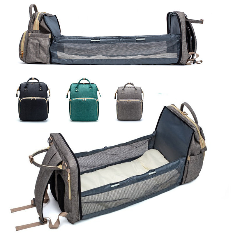 Mommy Backpack & Folding Crib Multi-function