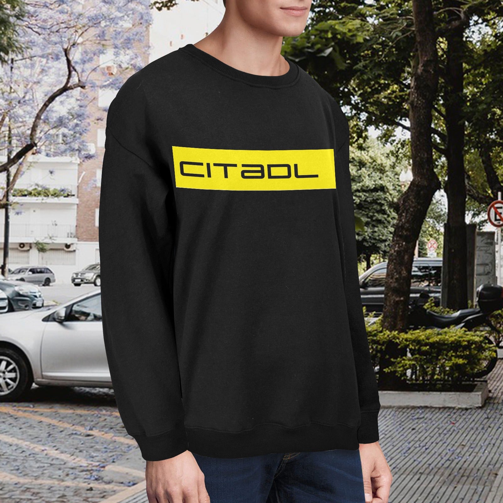 Unisex Fleece Sweatshirt (Front Printing) Made in USA, Free shipping to the USA