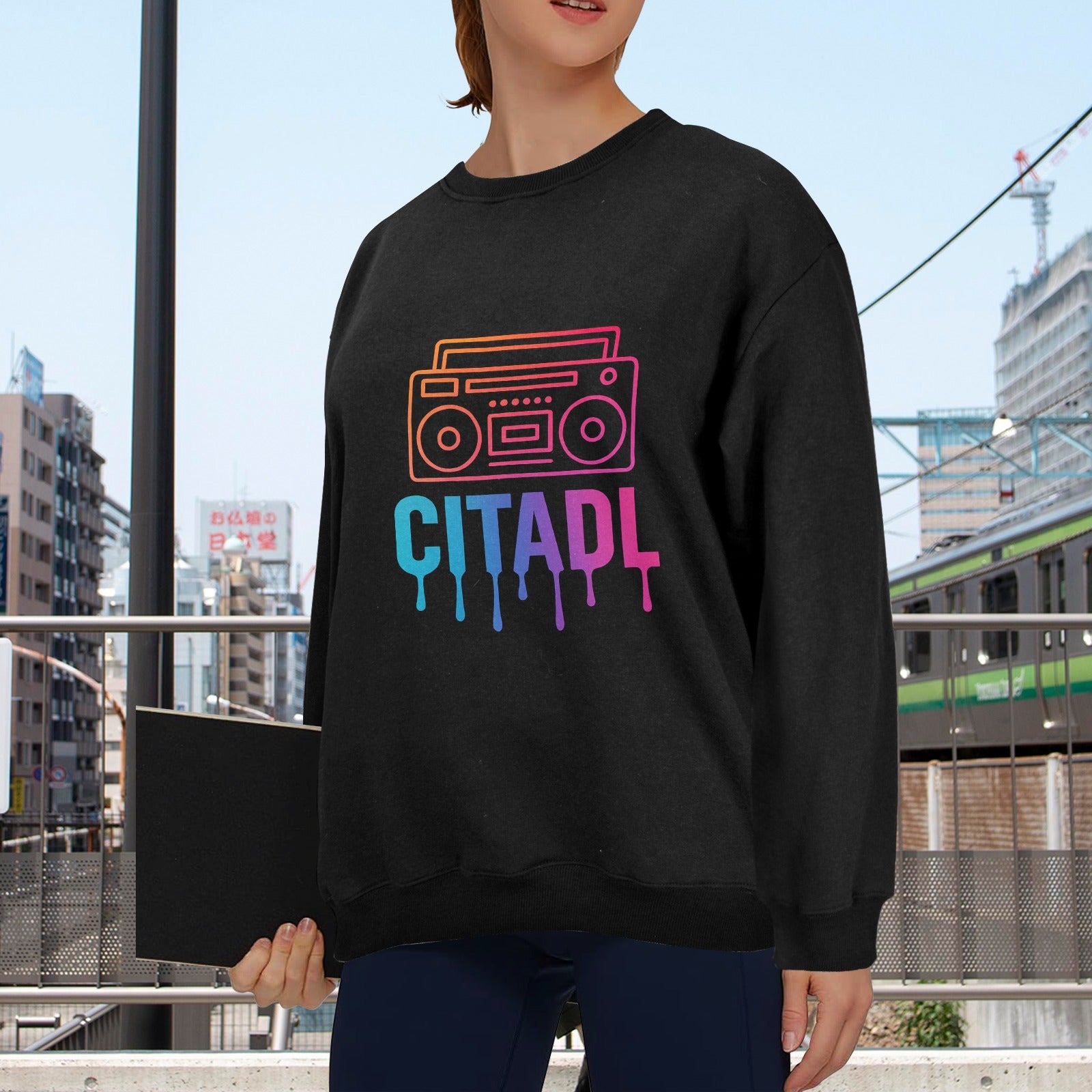 Unisex Fleece Sweatshirt (Front Printing) Made in USA, Free shipping to the USA