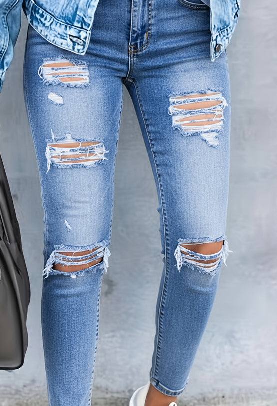 Stretchy Ripped Jeans