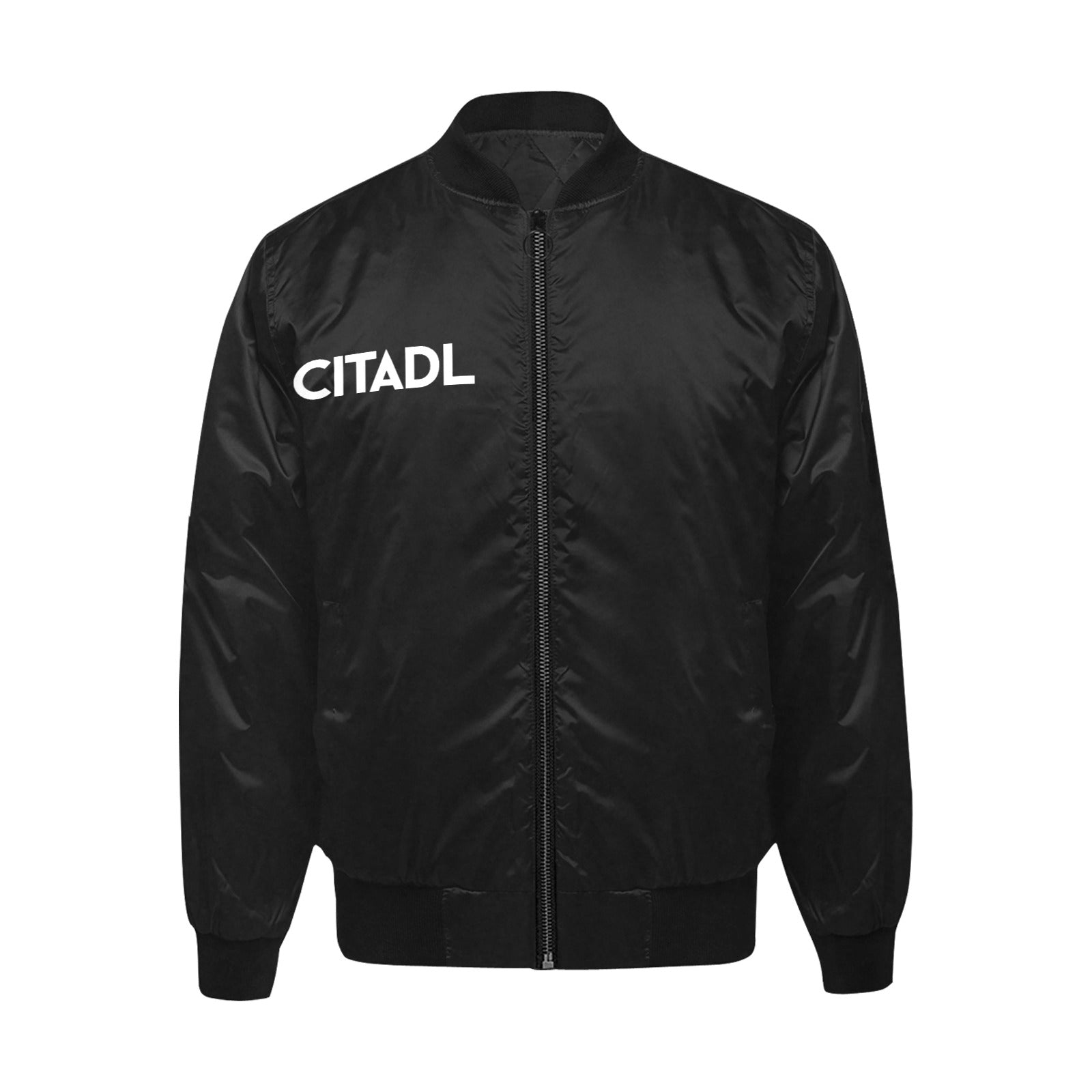 Men's All Over Print Quilted Bomber Jacket(Model H33)