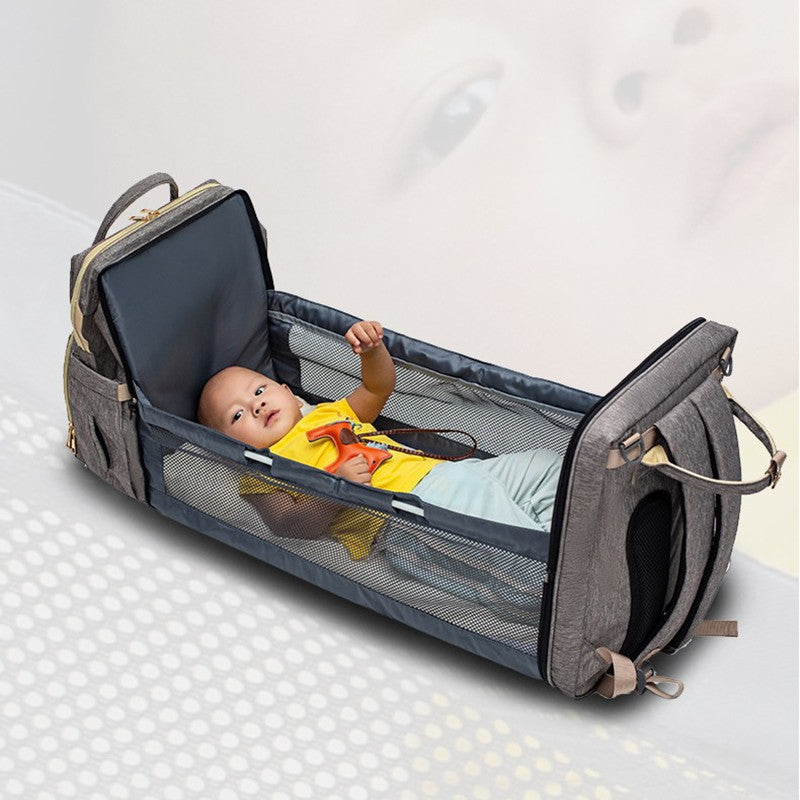 Mommy Backpack & Folding Crib Multi-function