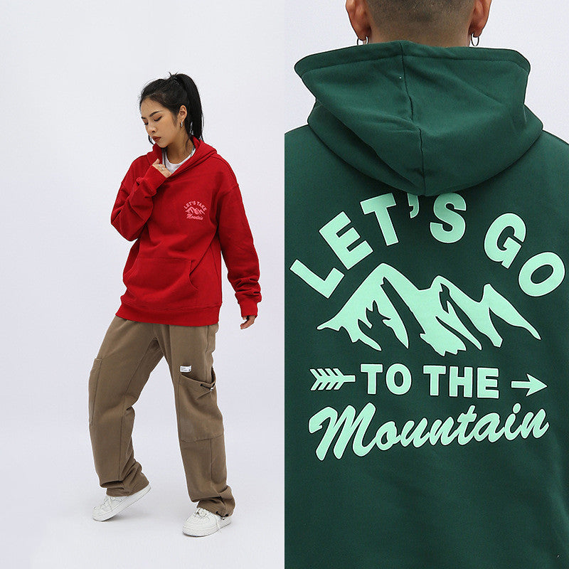 RFS Thickened Foam Printed Hoodie Loose