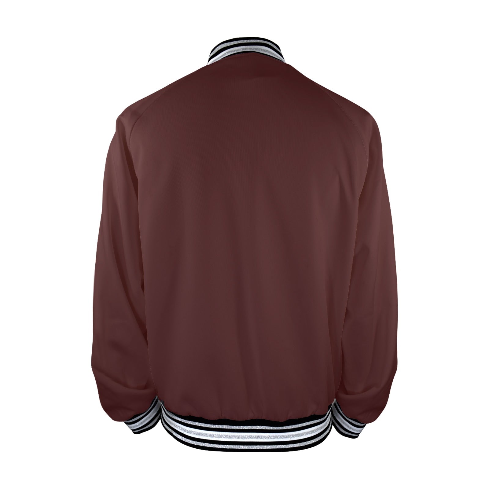 New Men's Striped Trim Bomber Jacket