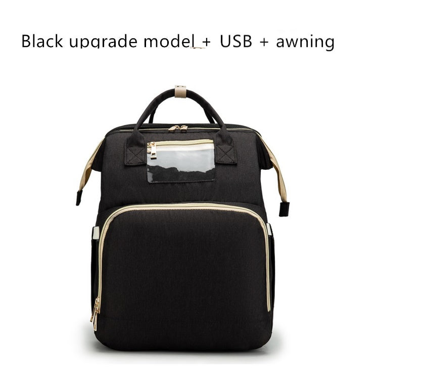 Mommy Backpack & Folding Crib Multi-function
