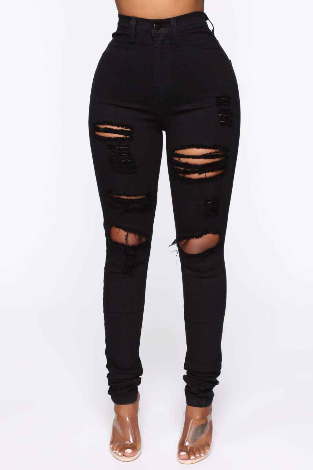 Stretchy Ripped Jeans