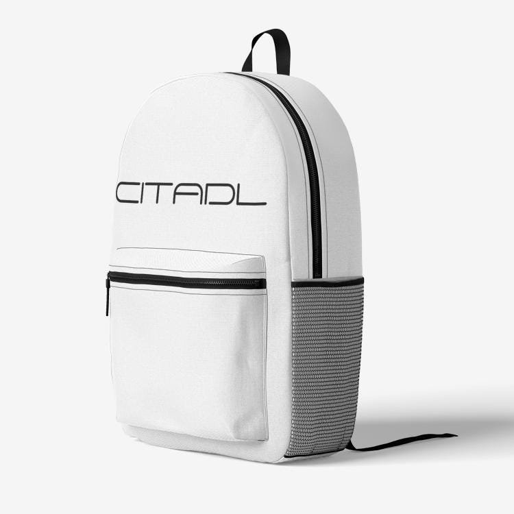 Retro Colorful Print Trendy Backpack
