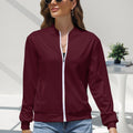 Women's Long Sleeve Zipper Jacket