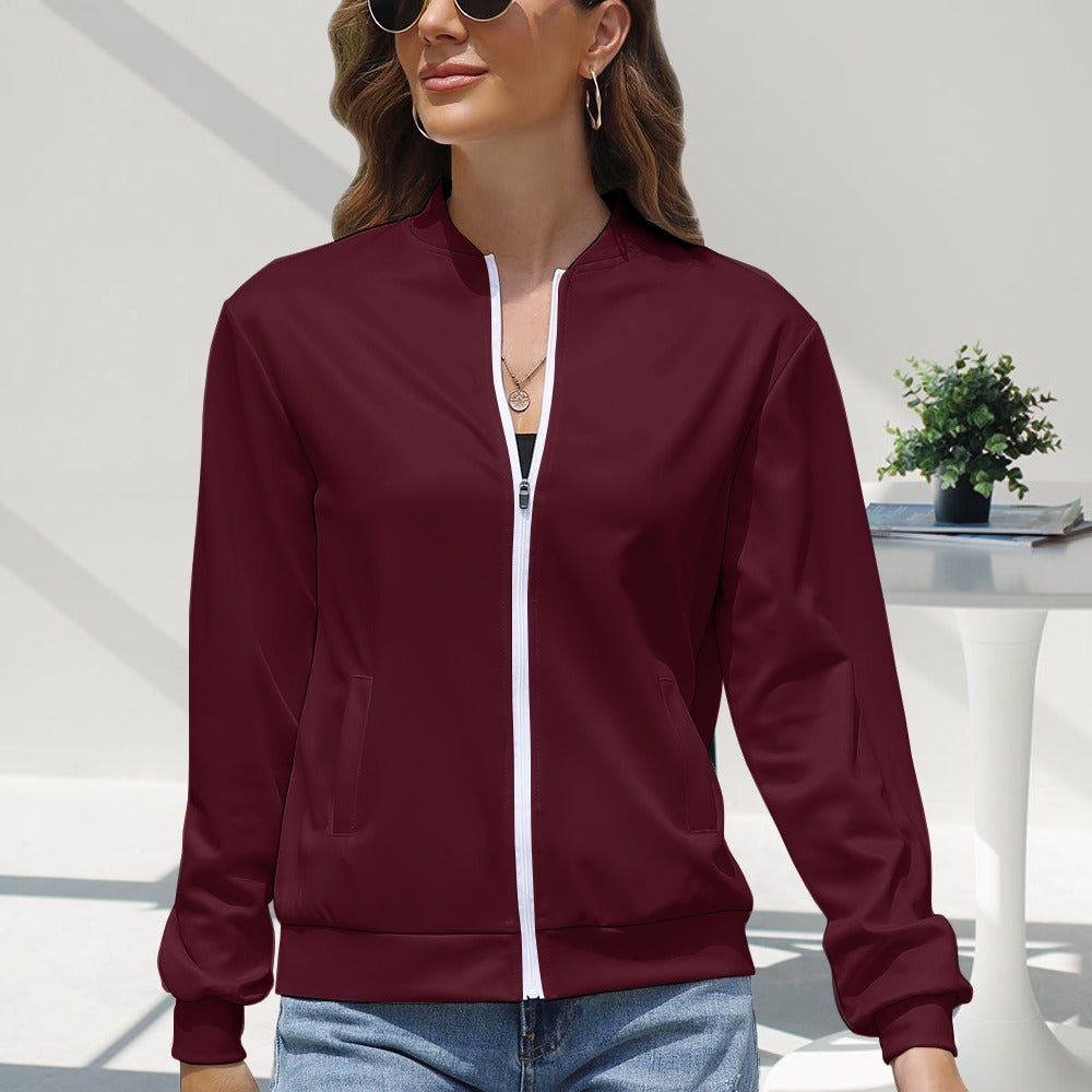 Women's Long Sleeve Zipper Jacket