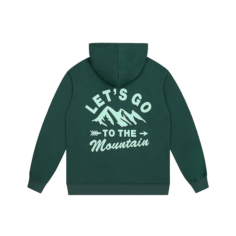 RFS Thickened Foam Printed Hoodie Loose