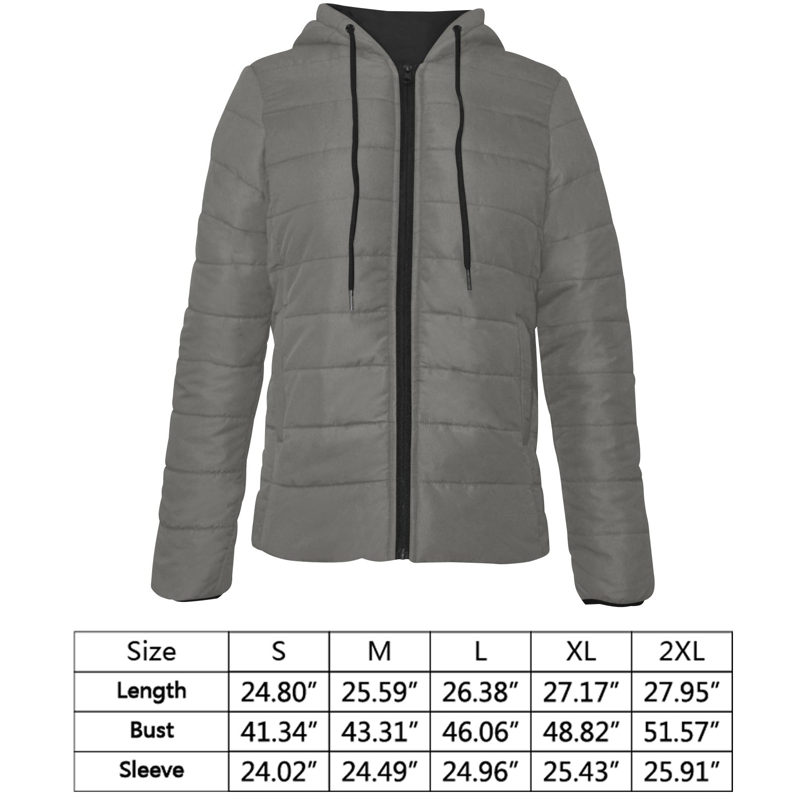 Women's Padded Hooded Jacket (H46)