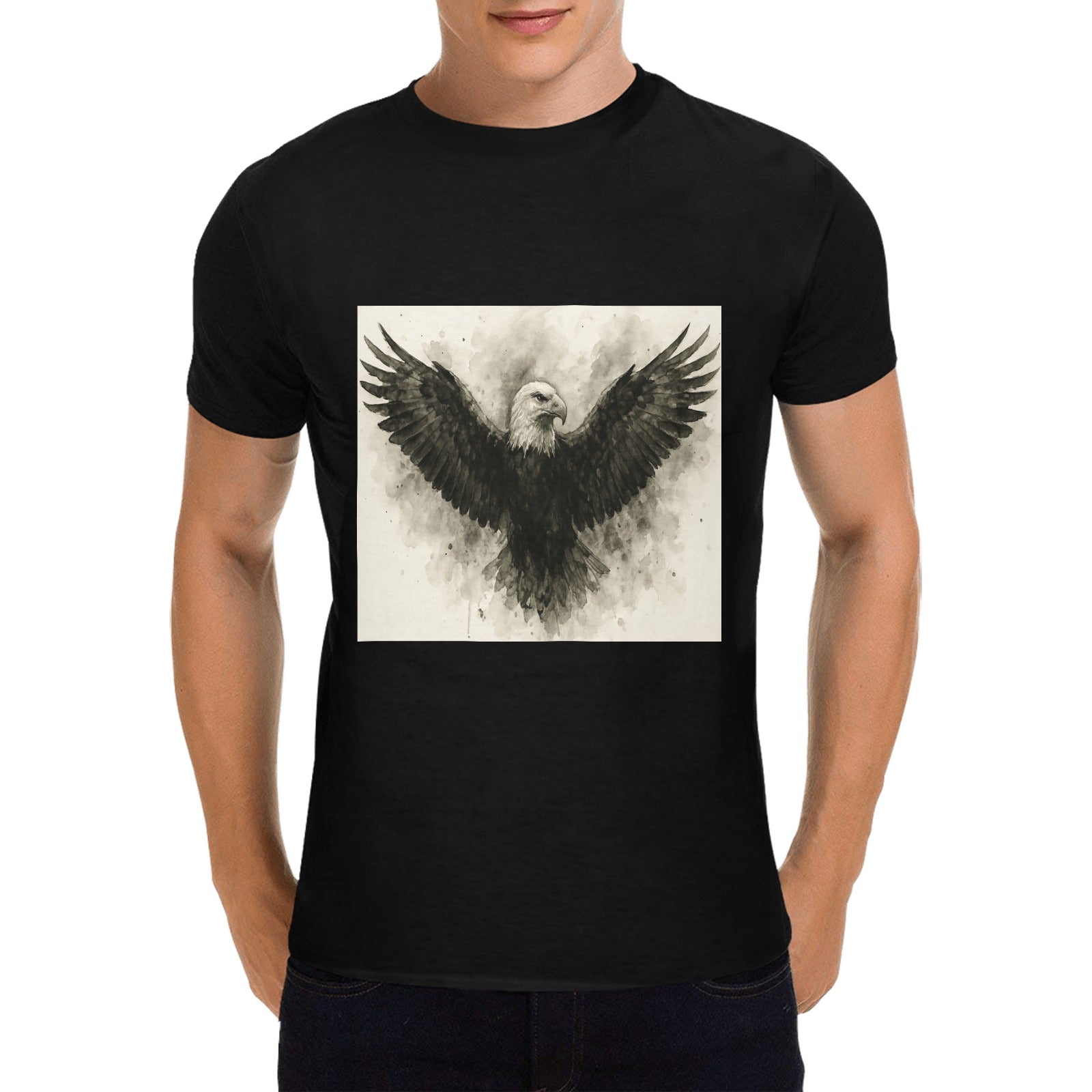 Men - Heavy Cotton T-Shirt - Front Print （Made in USA，Ships to USA Only）Free shipping to USA