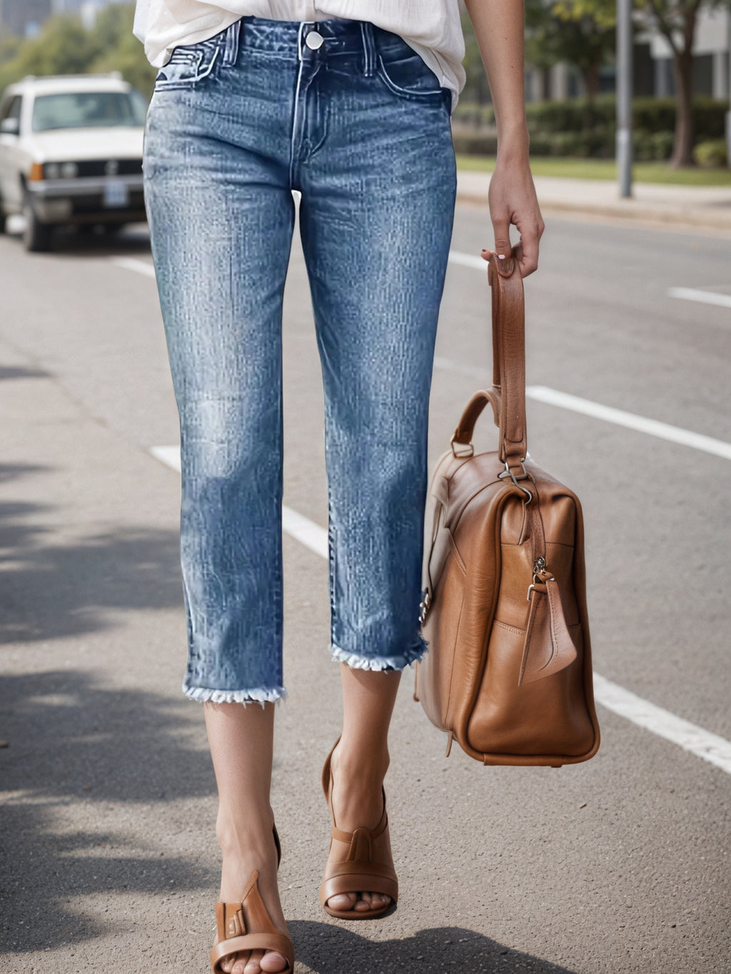 Women's Cropped Jeans