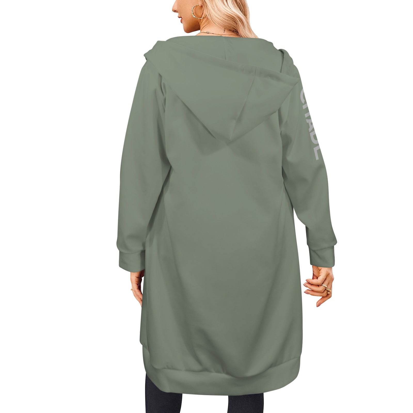 Women's Long Hooded Coat (H72)