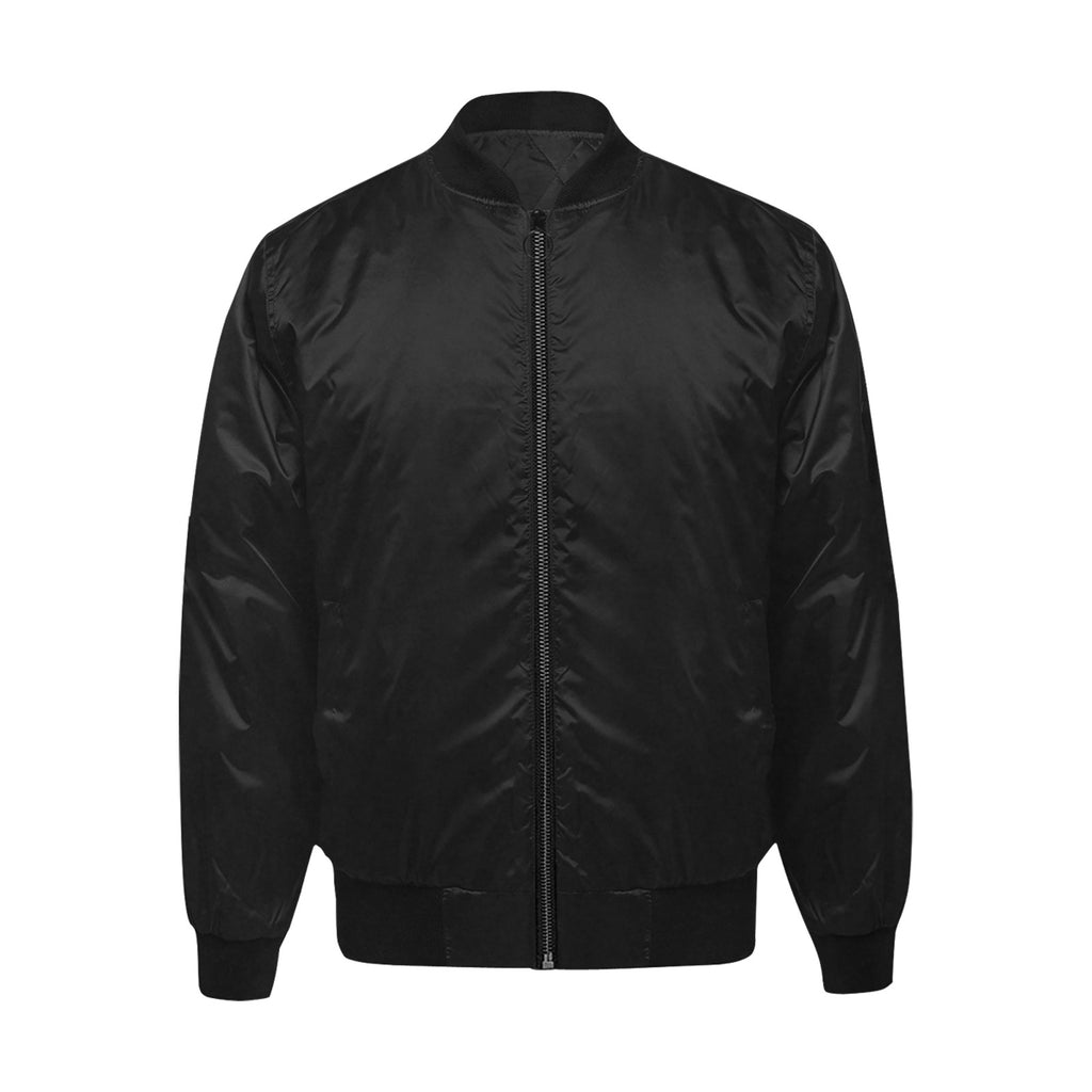 Men's All Over Print Quilted Bomber Jacket(Model H33)