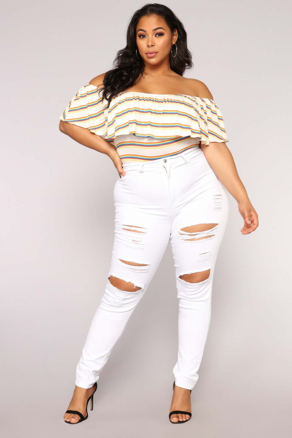 Stretchy Ripped Jeans