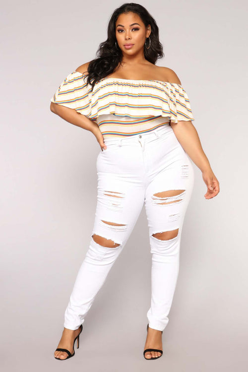 Stretchy Ripped Jeans