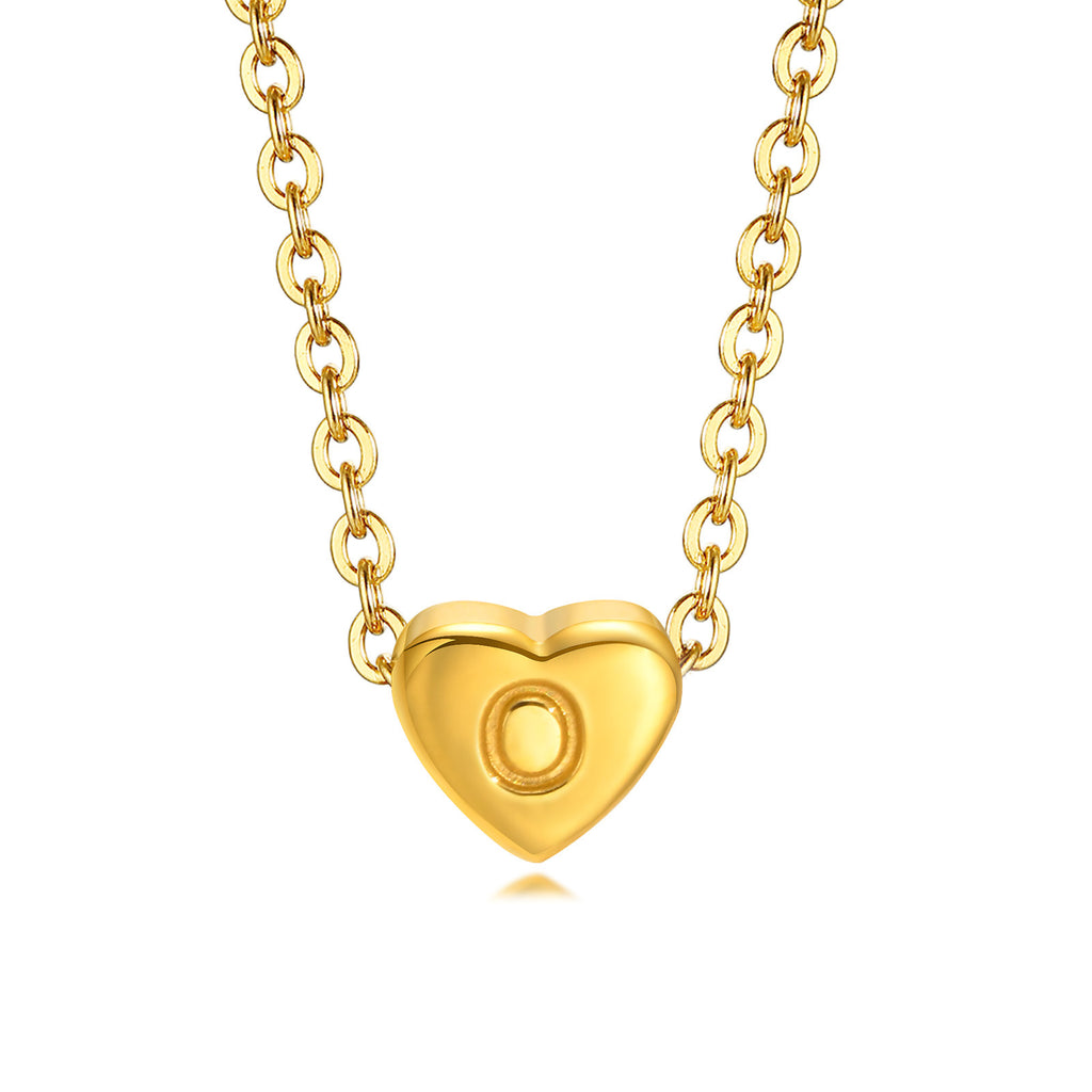 Letter Heart Necklace