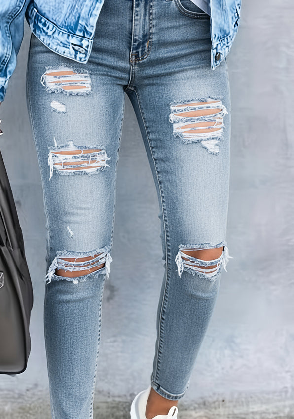 Stretchy Ripped Jeans