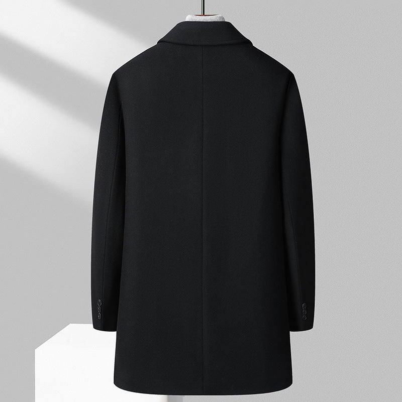 Men's Wool Reversible Woolen Coat Men's