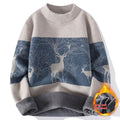Chenille Mock Neck Sweater Men's Winter Coat