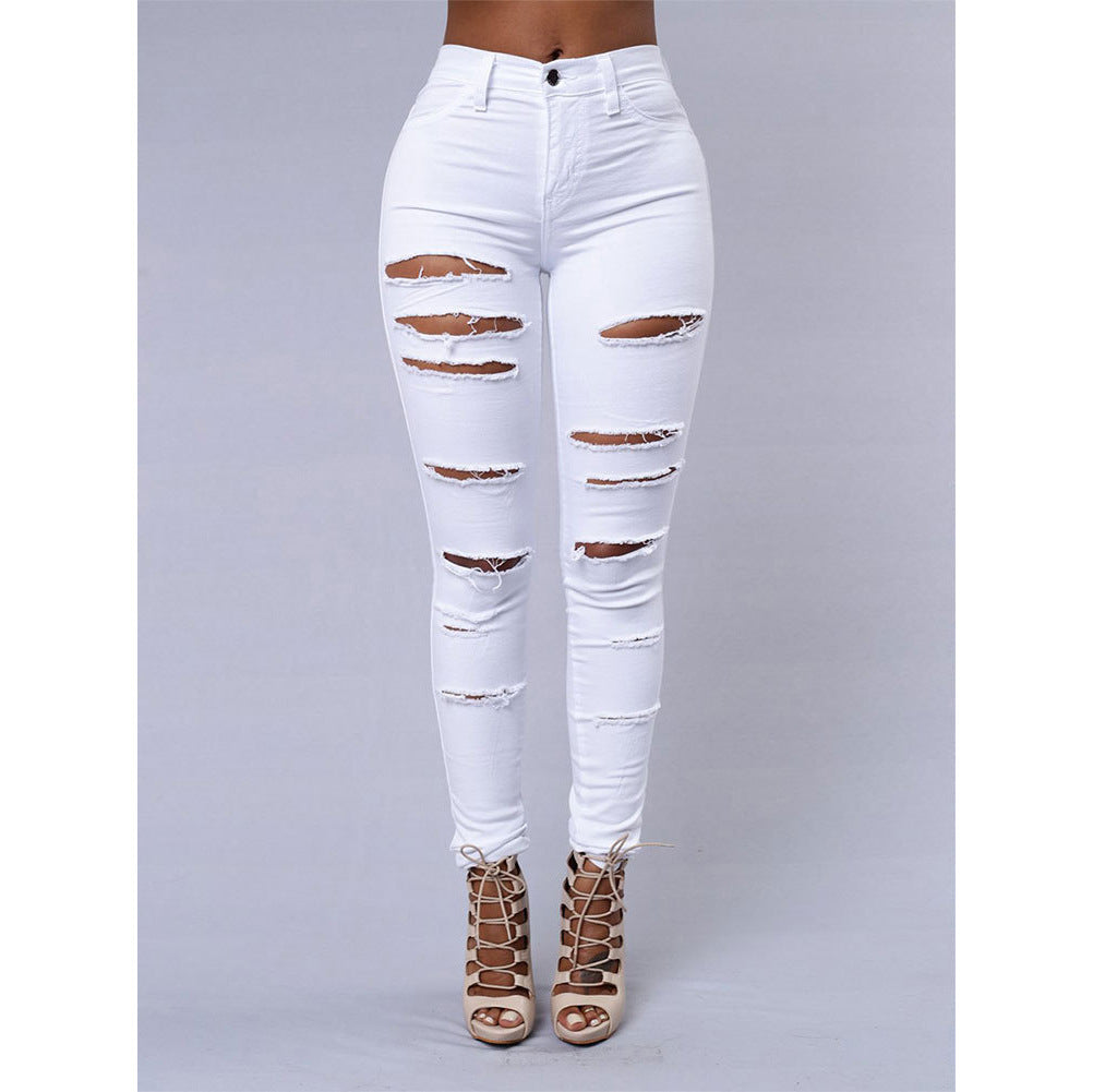 Stretchy Ripped Jeans