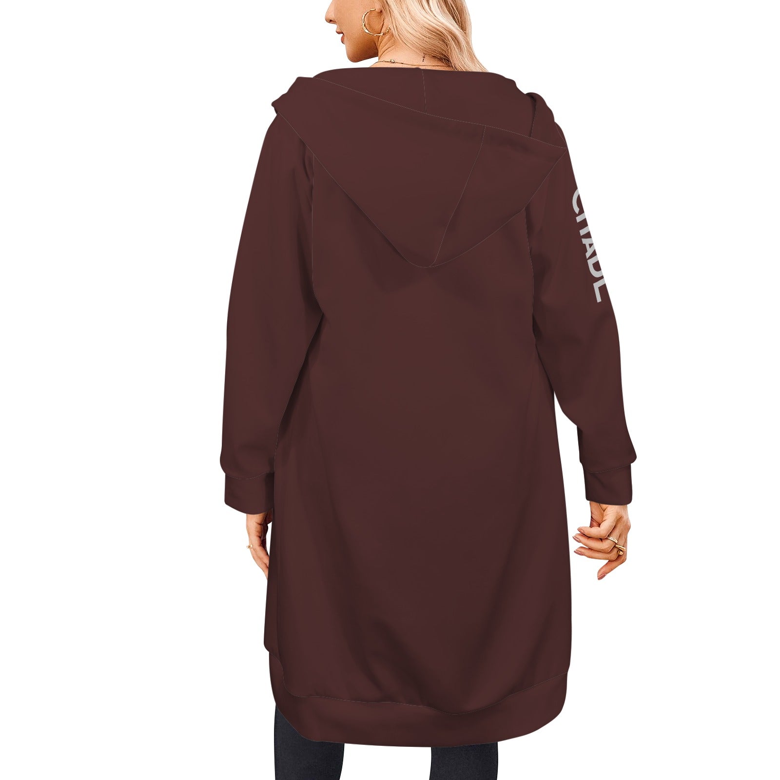 Women's Long Hooded Coat (H72)