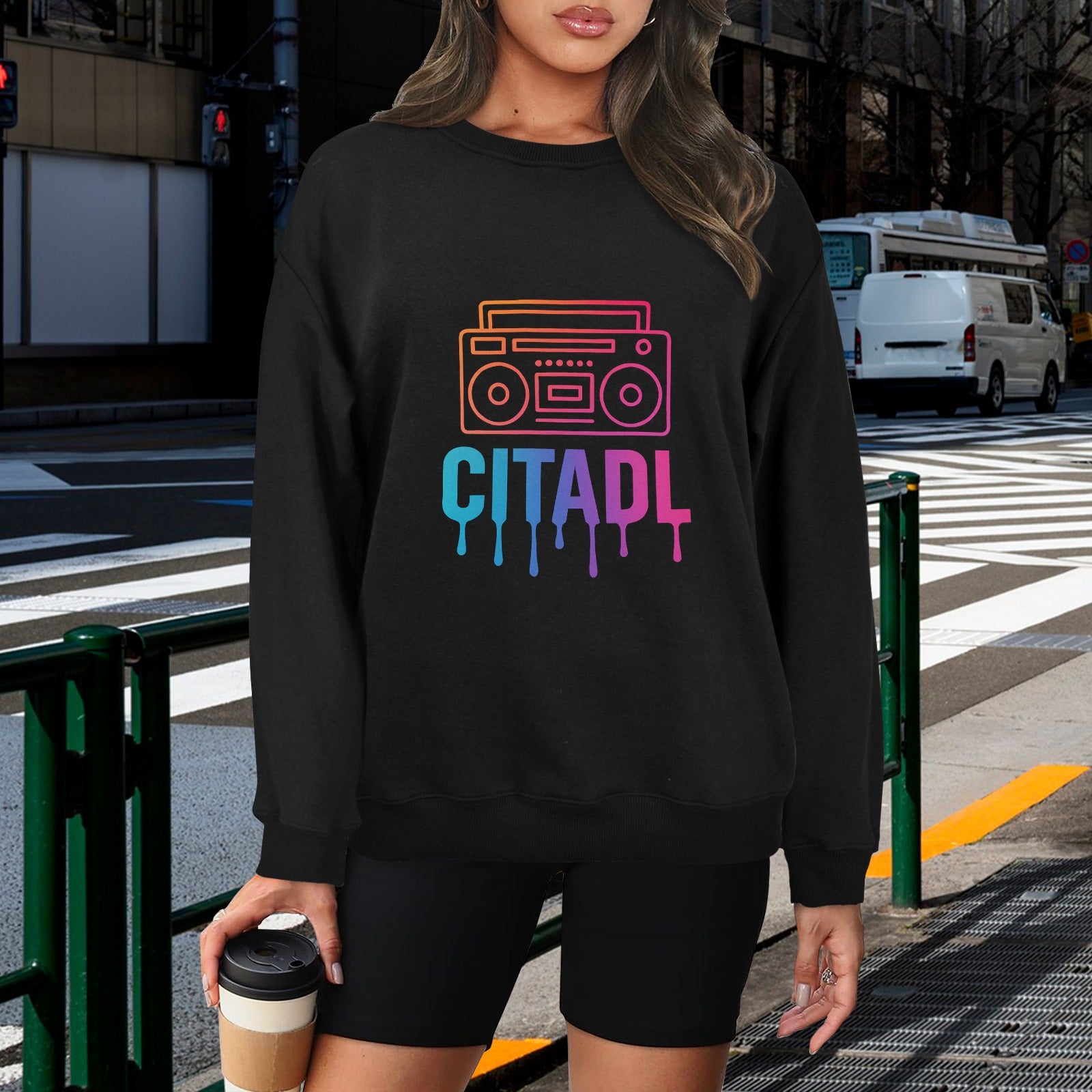 Unisex Fleece Sweatshirt (Front Printing) Made in USA, Free shipping to the USA