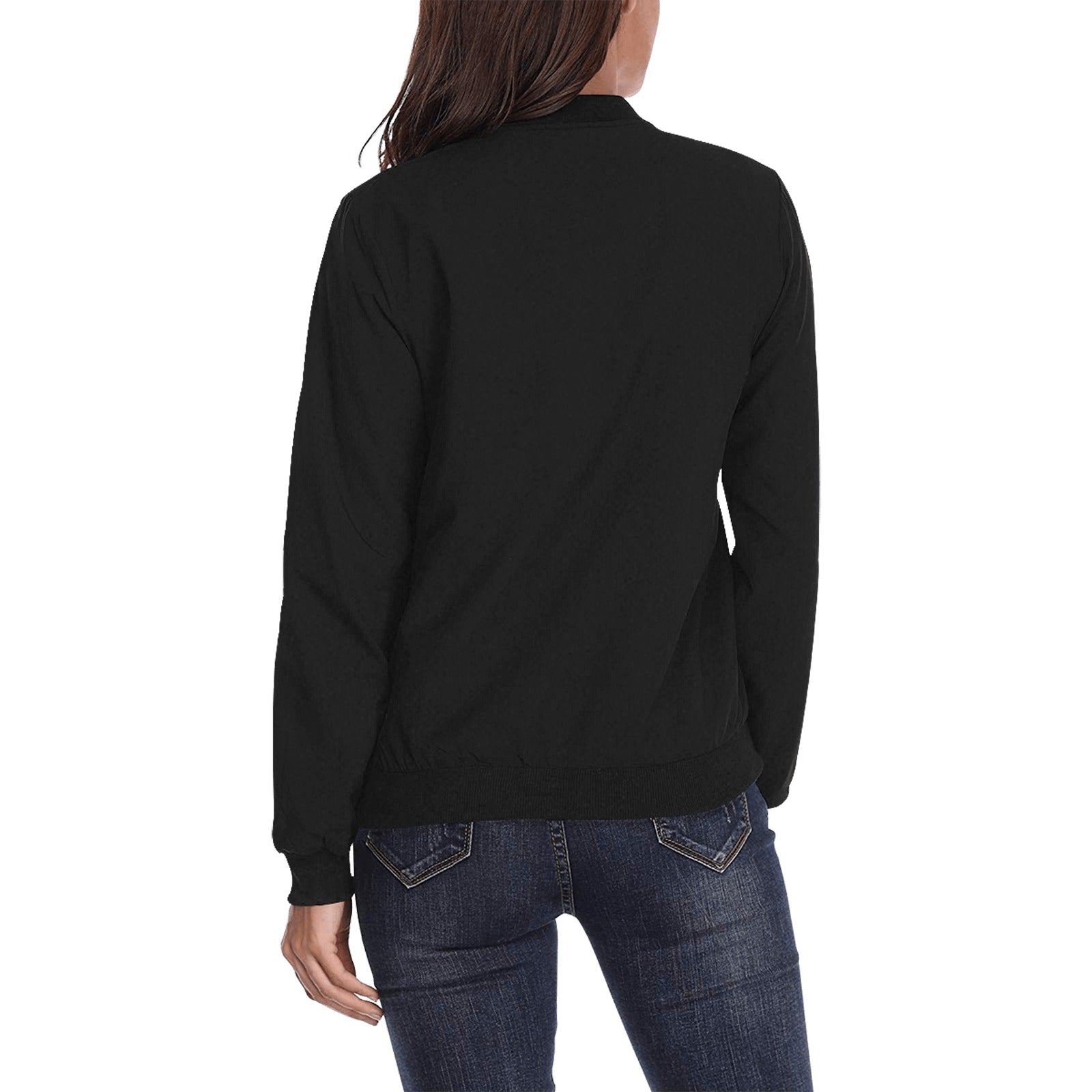 Women's All Over Print Bomber Jacket(Model H36)